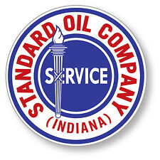 STANDARD OIL GAS V2 SUPER HIGH GLOSS OUTDOOR 3.5 INCH INDIANA DECAL STICKER  picture