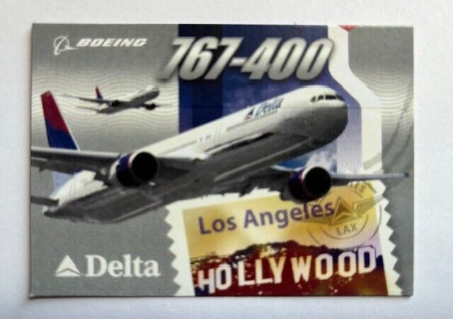 2004 Delta Air Lines Boeing 767-400 Aircraft Pilot Trading Card #20