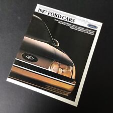 1987 Ford Tempo Thunderbird LTD Mustang Escort EXP Taurus Dealer Sales Brochure picture