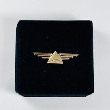 Delta Airlines 5 Years Anniversary Service Gold Pin Wings 1/10 10K picture