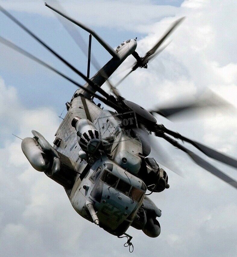 US Marine Corps USMC CH-53E Sea Stallion helicopter 12X12 Photograph