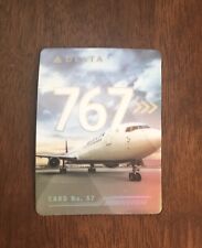 2022 Delta Air Lines Boeing 767-400 ER Aircraft Pilot Trading Card #57 picture
