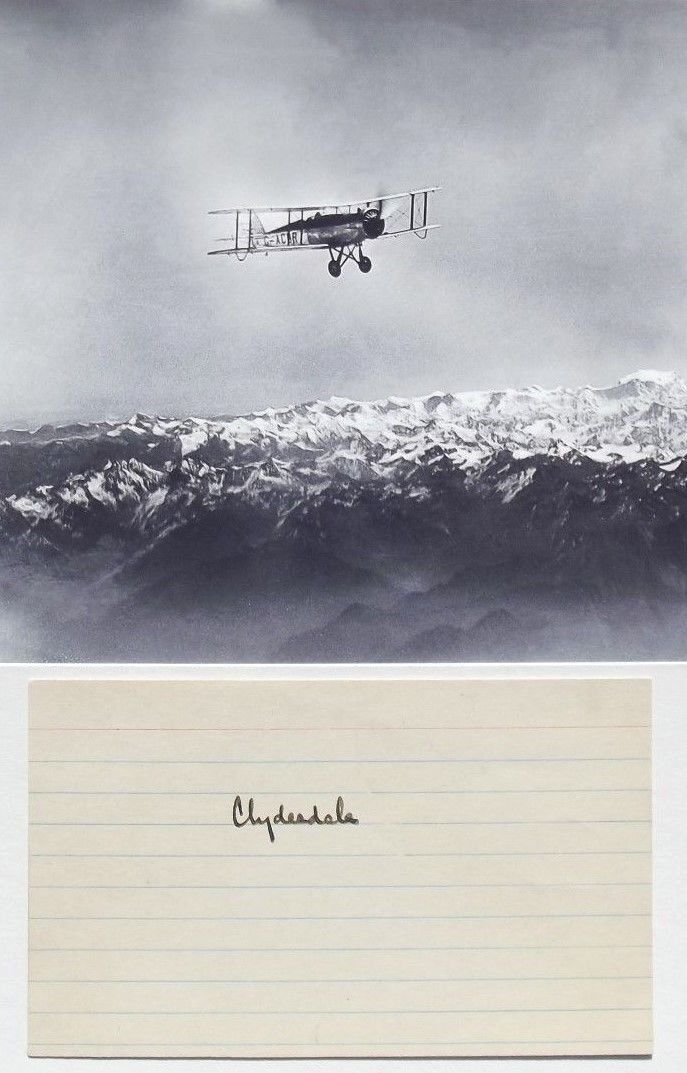 Douglas Hamilton \'Hess Affair\' 1st to Fly Over Mount Everest 1933 Autograph Rare