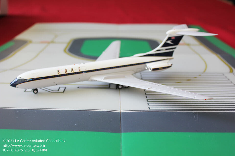 JC Wing British Overseas BOAC Vickers VC-10 in Old Color Diecast Model 1:200