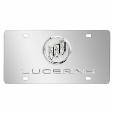 Buick Lucerne 3D Dual Logo Mirror Chrome Stainless Steel License Plate picture