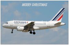 AIR FRANCE AIRBUS A318 - CHRISTMAS CARD - NEW EDITION- LIMITED EDITION picture