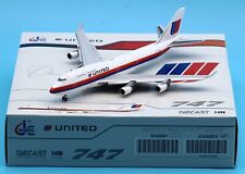JC Wings 1:400 United Boeing B747-400 Diecast Aircraft Model N183UA Flaps Down picture