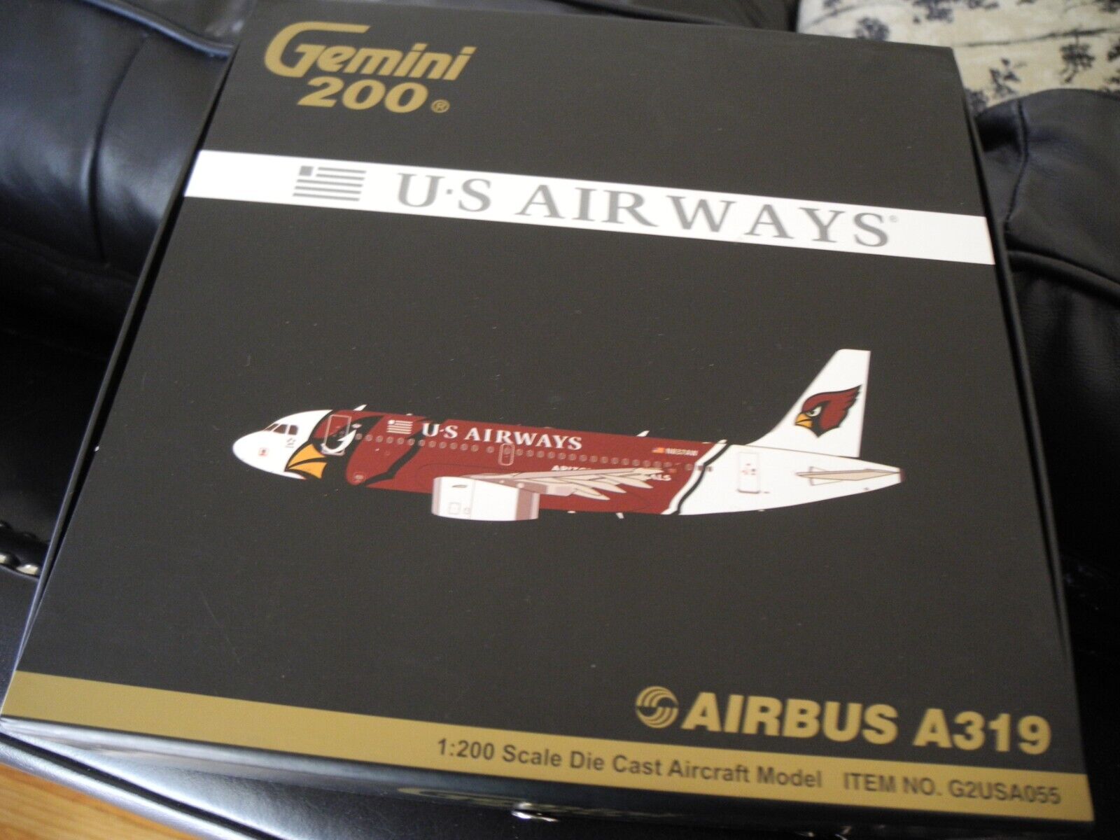Extremely RARE Gemini Jets AIRBUS A319 Cardinals, 1:200, NIB, 2011 Version