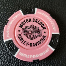 MOTOR SALOON HD  ~ NETHERLANDS (Pink/Black) International Harley Poker Chip picture
