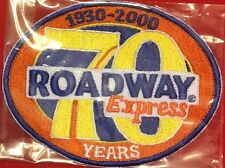 Roadway Express 1930-2000 70 years service patch now YRC 3-1/2 X 4-1/2 #3064 picture