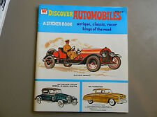 1976 Discover Automobiles Sticker Book - UNUSED picture