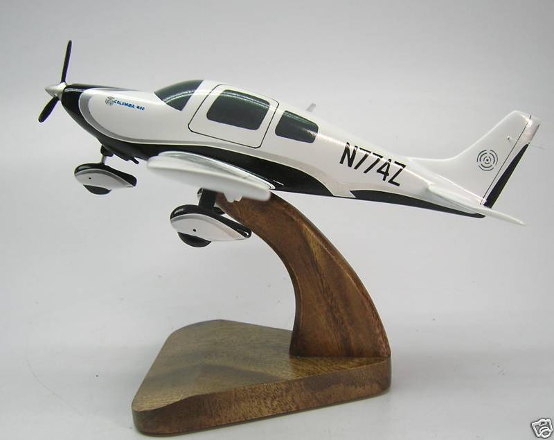 Columbia-400 Cessna Airplane Handcrafted Wood Model Regular New
