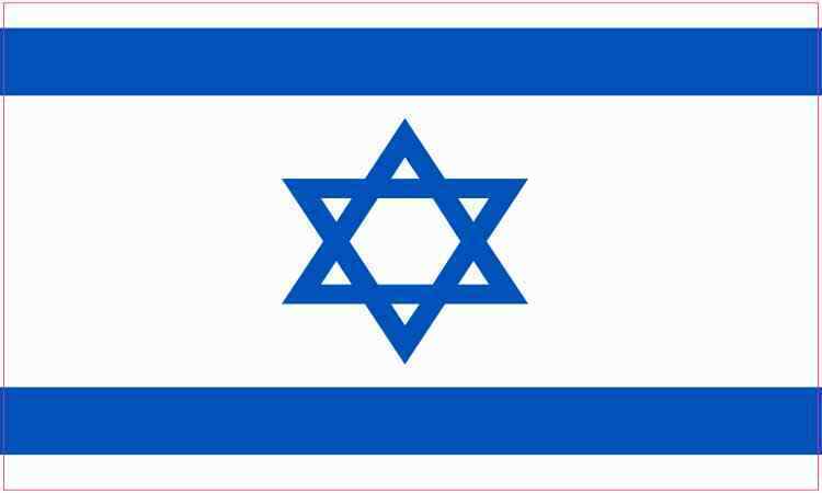 5inx3in Israel Flag Sticker Vinyl Flag Vehicle Window Car Decal Support Stickers
