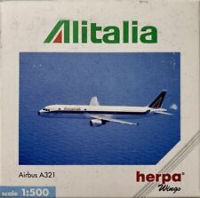 Herpa Wings Alitalia Airbus A321 Old Livery Scale 1:500 HE508698 picture