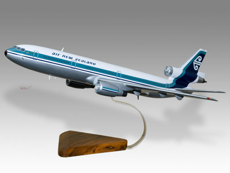 McDonnell Douglas DC-10-30 Air New Zealand Solid Wood Handcrafted Display Model