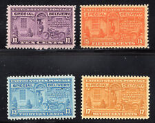 Harley Davidson Motorcycles * 4 VINTAGE US STAMPS* MINT ISSUED  1927-1944  picture