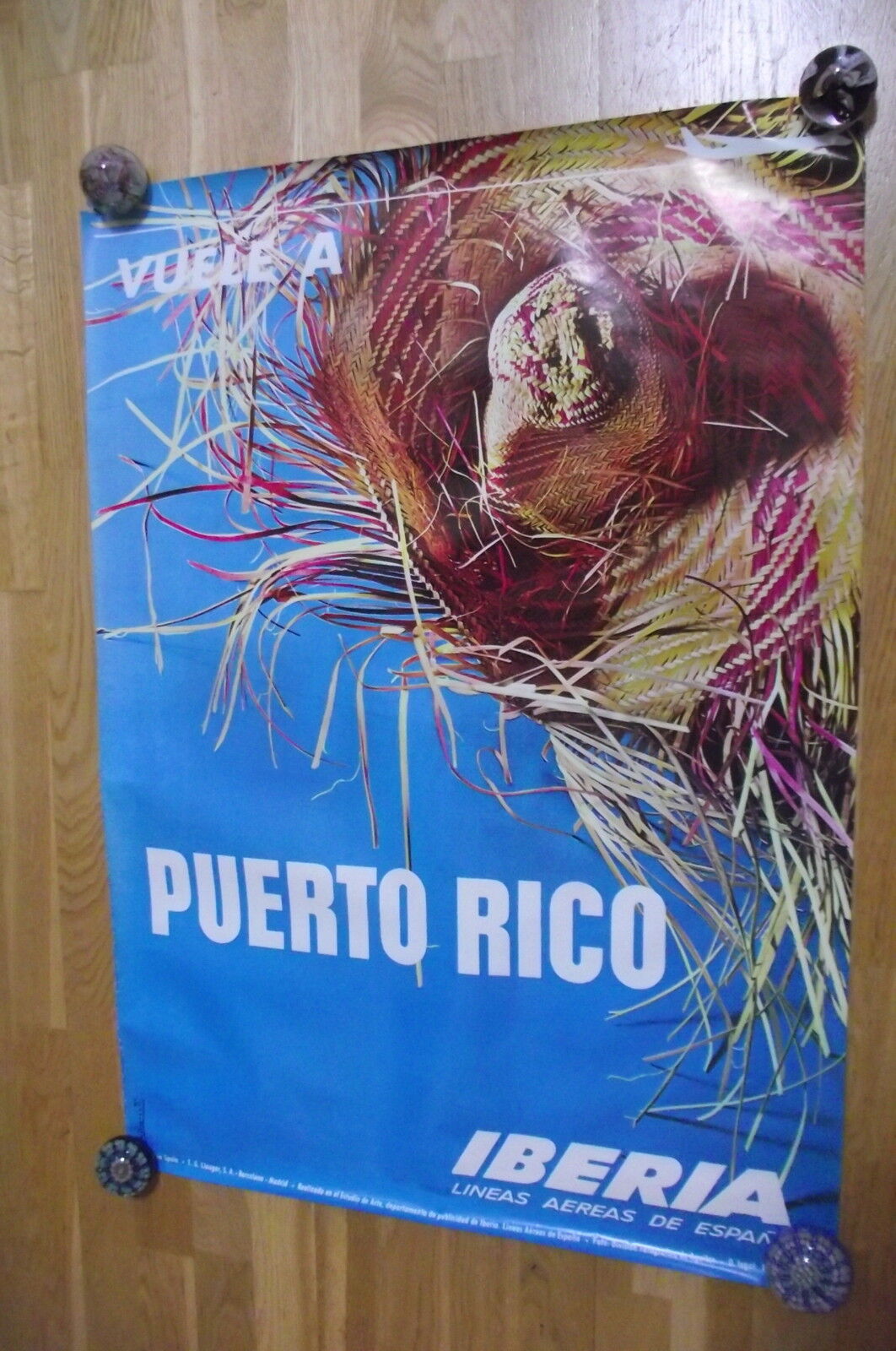 original iberia  -  puerto rico  poster ( a morend )