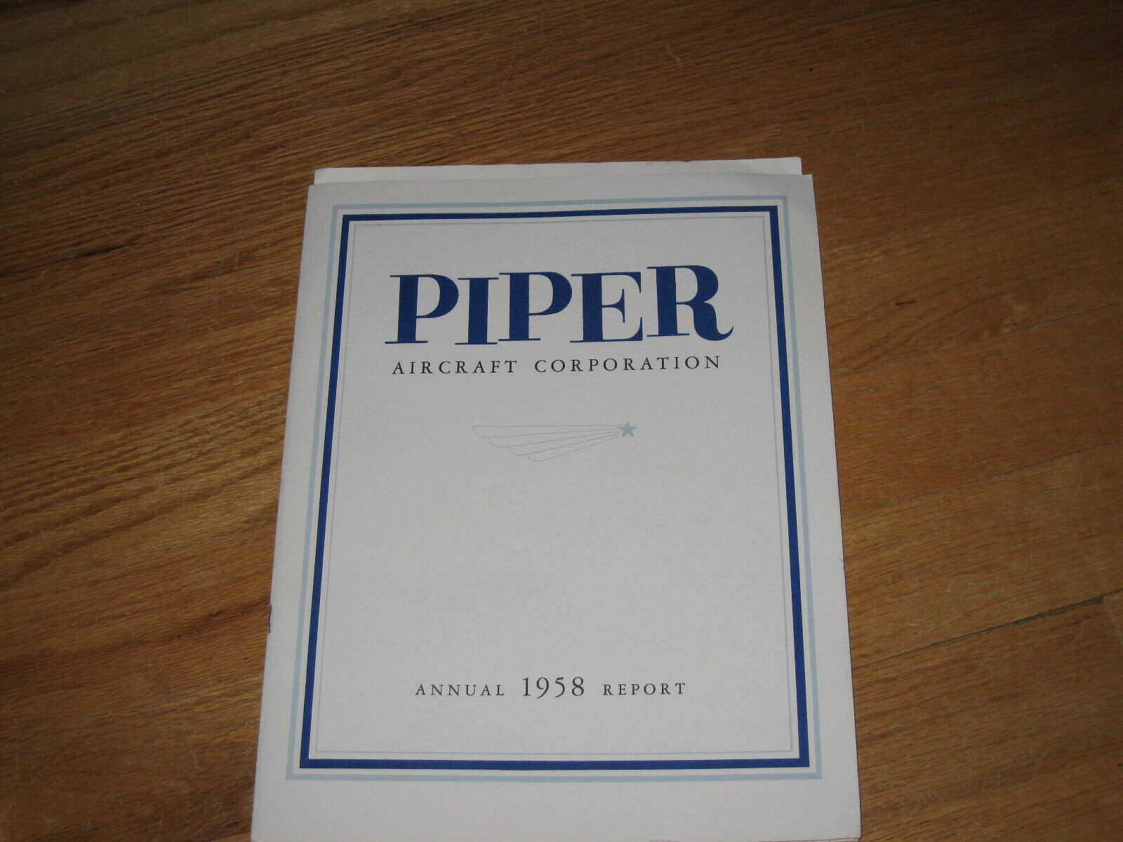 PIPER Aircraft Corporation 1958 Annual Report Brochures