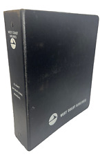 West Coast Airlines Flight Operations Manual Binder and Index Tabs 3 Ring 8