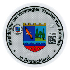 US Forces in Germany German License Plate Registration Seal & Inspection Sticker picture