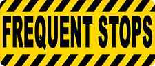 14in x 6in Frequent Stops Magnet Car Truck Vehicle Magnetic Sign picture