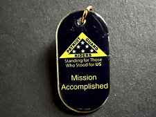 Patriot Guard Rider Mission Accomplished Stand for US Motorcycle Jacket Vest Pin picture