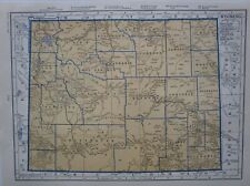 WY 1937 WYOMING RAILROAD Map. SARATOGA & ENCAMPMENT VALLEY RR picture