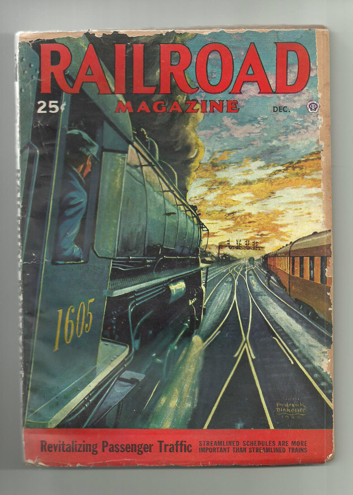 VTG Railroad Magazine Vol 41 No 3 Pulp December 1946 Good N