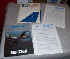 AERMACCHI MB326K AIR SUPPORT RECONNAISSANCE INTERCEPTOR AIRCRAFT PRESS PACK 1979 picture