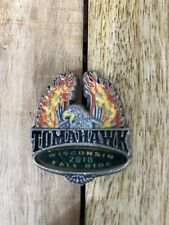 Metal Tomahawk Wisconsin 2010 Fall Ride Eagle Motorcycle Lapel Pin Jacket Vest picture