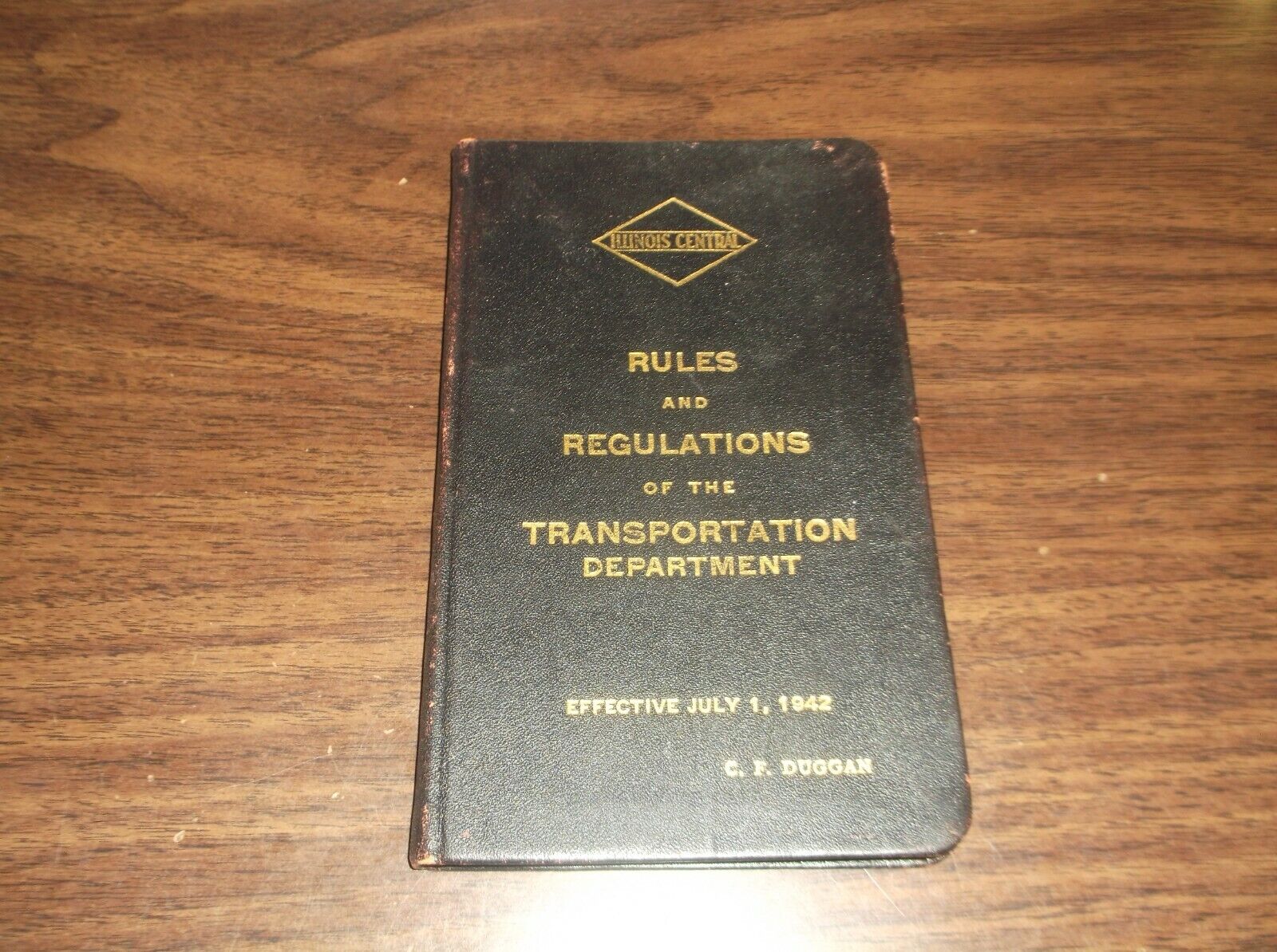 JULY 1942 ILLINOIS CENTRAL RULES AND REGULATIONS OF THE  TRANSPORTATION DEPT. 