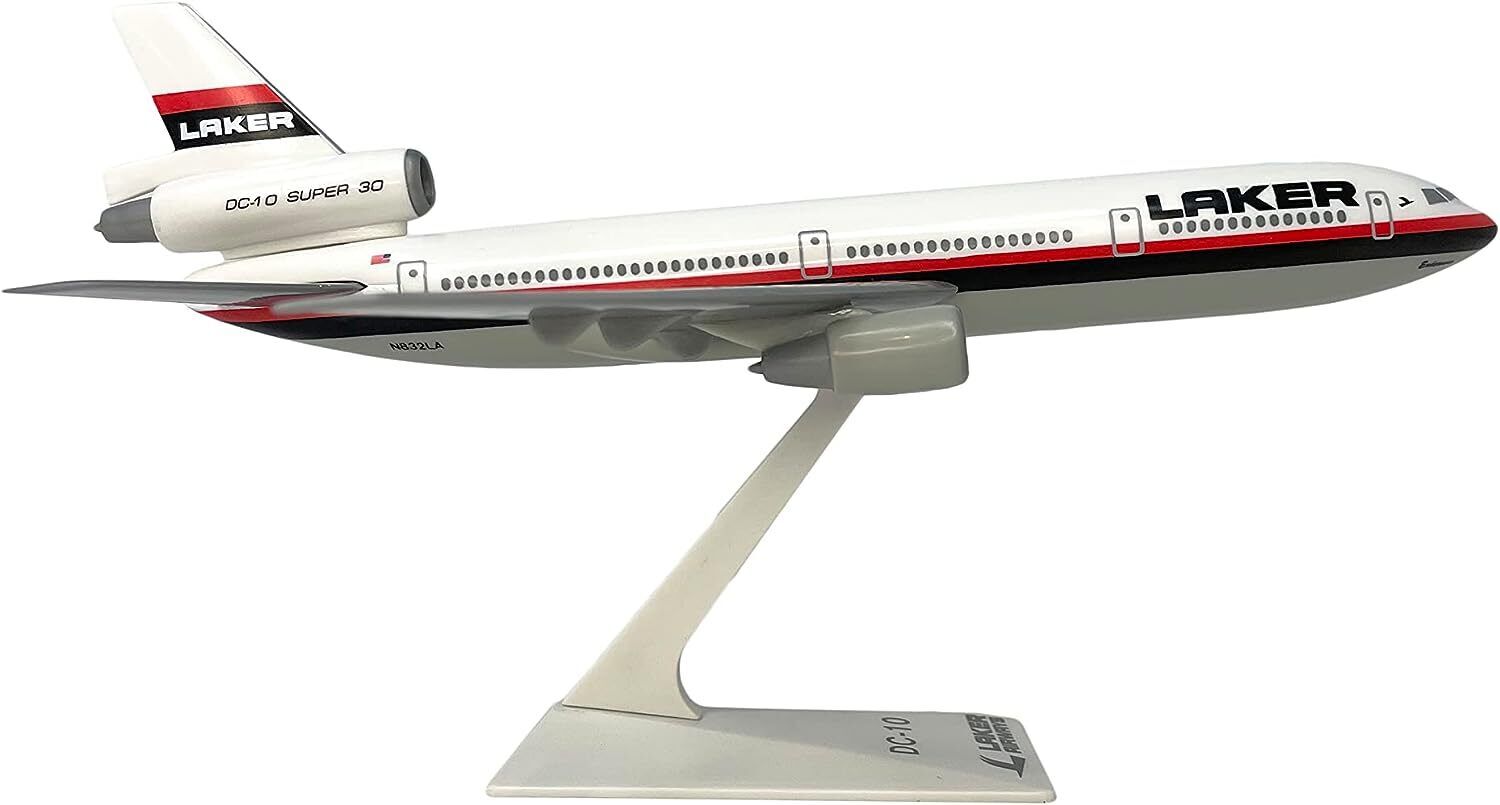 Flight Miniatures Laker Airways DC-10 Desk Top Display Jet 1/250 Model Airplane