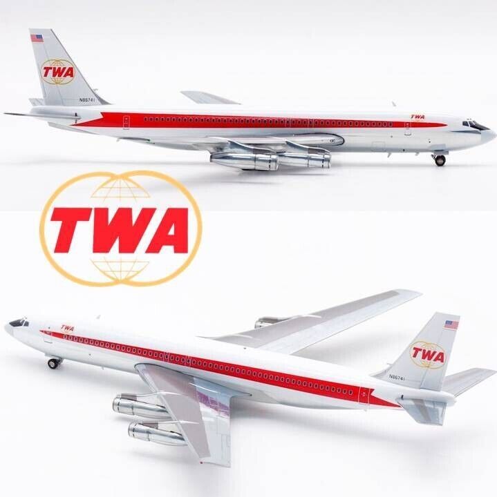 InFlight 1/200 IF701TW0823P, Boeing 707-131B TWA Trans World Airlines Polished
