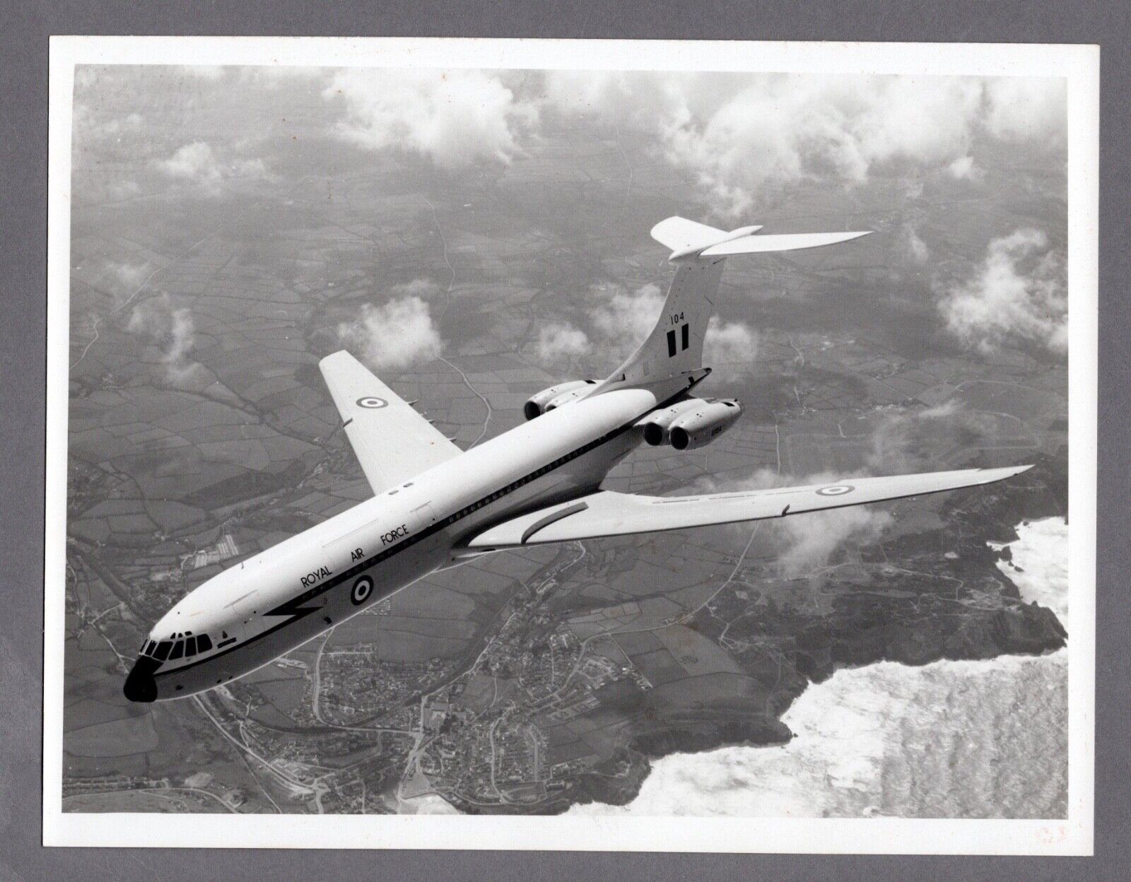 RAF VICKERS VC10 C1 LARGE ORIGINAL VINTAGE PHOTO ROYAL AIR FORCE 2