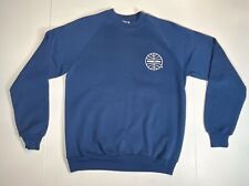 Vintage Pan Am Sweatshirt Size Large Crewneck Cotton Blue picture