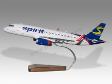 Airbus A320 Spirit Airlines Ver.2 Solid Mahogany Wood Handcrafted Display Model picture