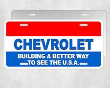 Chevrolet Building A Better Way To See The USA Classic Chevy License Plate Tag picture