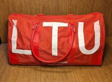 Vintage LTU German Airline Travel Bag Red Duffle Bag  picture