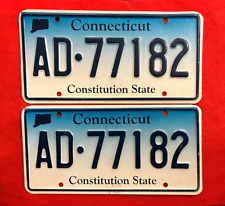 Connecticut  License Plate Pair AD 77182  Expired / Crafts / Collect / Specialty picture