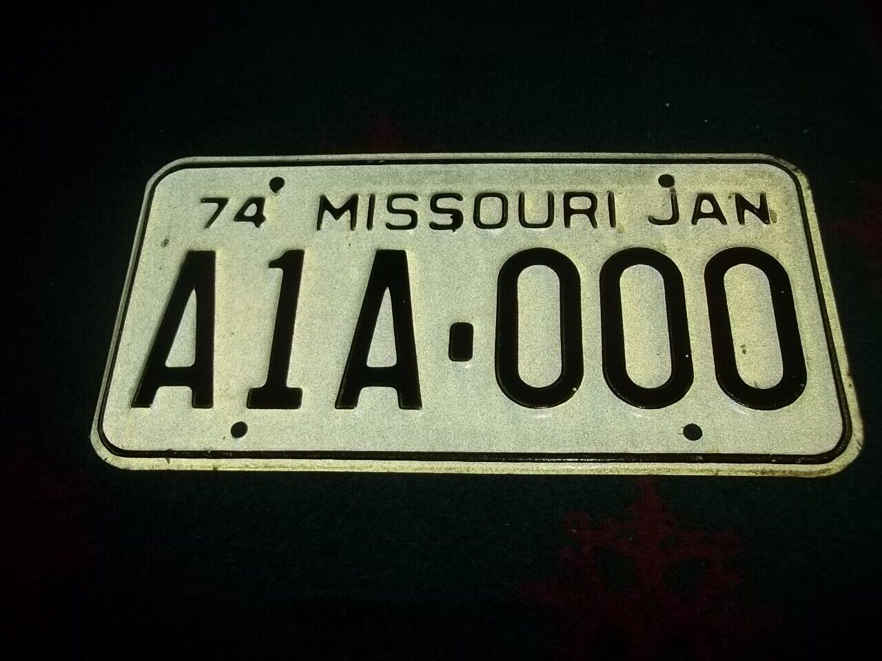 Missouri Sample license plate 1974