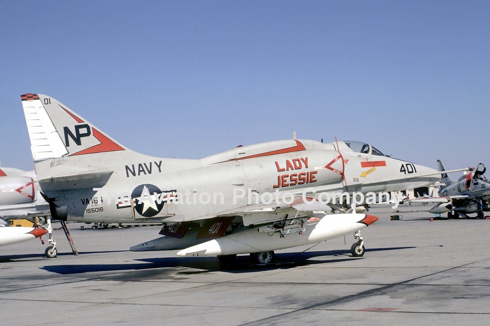 US Navy VA-164 Douglas A-4F Skyhawk 155018/NP-401 (1971) Photograph