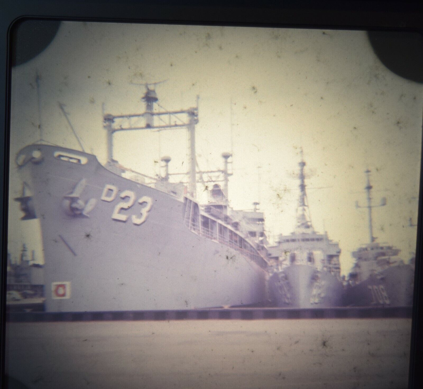 Vintage 60\'s US Navy Ship Pier Destroyer\'s Newport Rhode Island 35mm Slide1960\'s