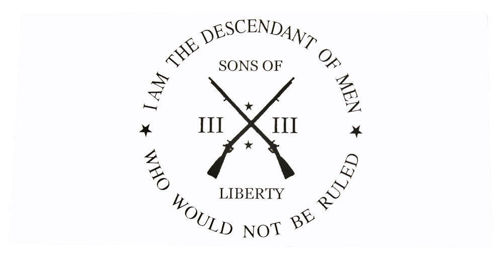 Sons of Liberty III I Am The Descendant Who Would Not Bumper Sticker 3.75