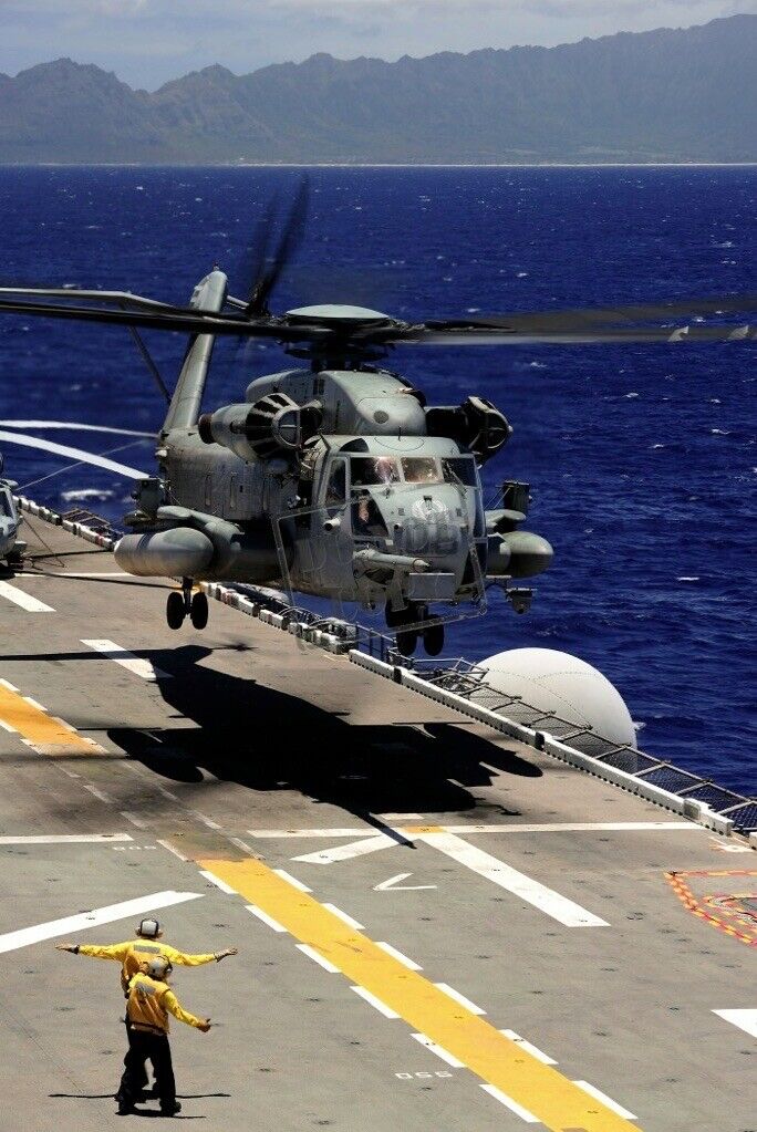 U.S. Marine Corps CH-53E Super Stallion helicopter USN-A1 8X12 PHOTOGRAPH