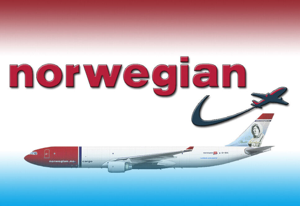Norwegian Airlines Logo Handmade 3.25\