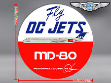 SAS SCANDINAVIAN LIVERY ROUND MD80 MD 80 FLY DC JETS DECAL / STICKER picture
