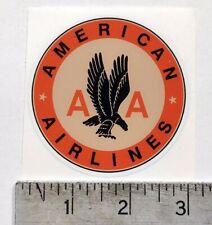 Vintage American Airlines orange sticker decal 3