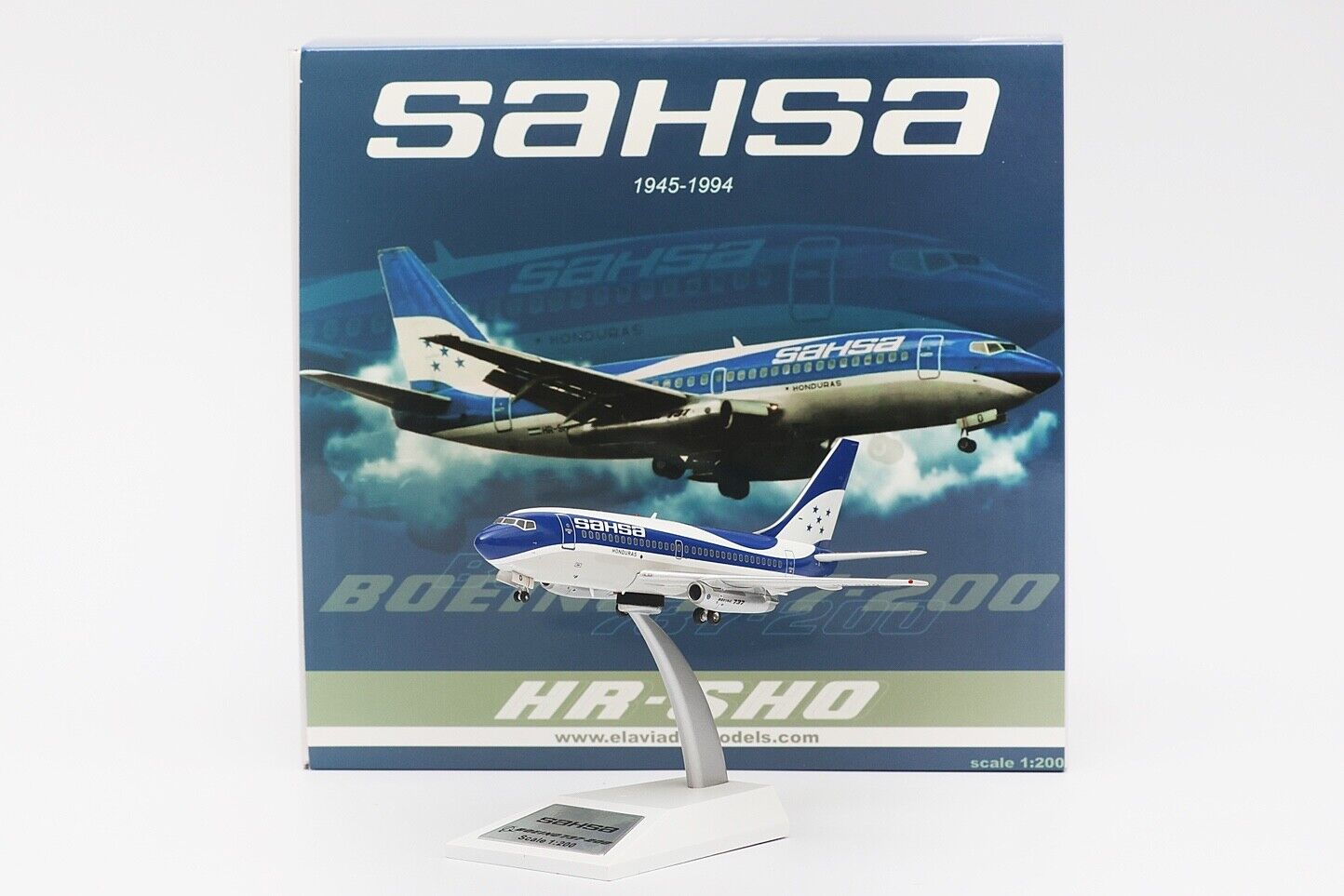 1:200 IF200 SAHSA Boeing 737-200 HR-SHO with stand