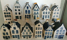 KLM Blue Delft Houses BOLS Amsterdam Lot of 12 Pieces Empty picture