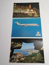 IBERIA - Collection of 3 Postcards (Malaga and -DOUGLAS DC - 9) RARE lot picture